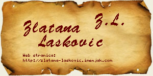 Zlatana Lasković vizit kartica